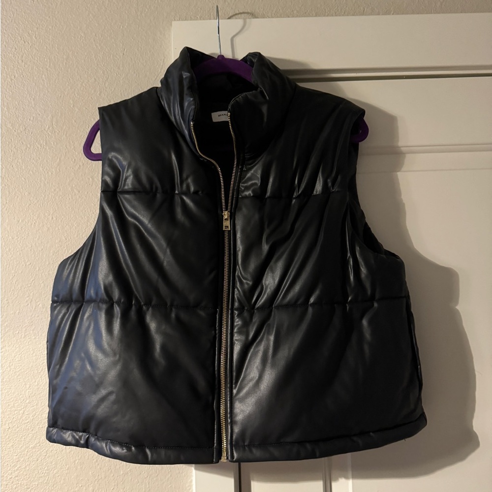Marc New York Black Puffer Vest